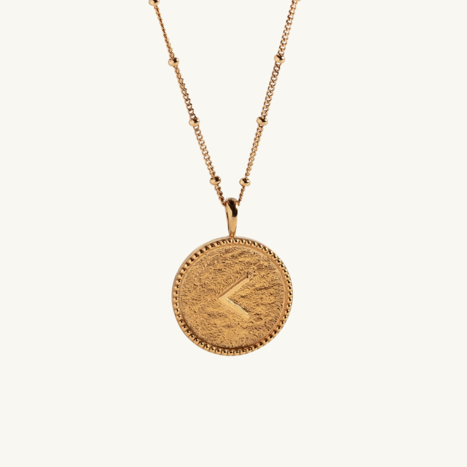"Kind/Knowledge" Gold Coin Necklace