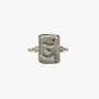 Know Your Worth Silver Ring with ruby gemstone