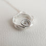 Lab Grown Diamond Silver Eternity Necklace - Small 