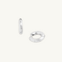 Lab Grown Diamond Silver Huggies