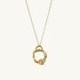 Lab-Grown Diamond Gold Circle Necklace (Small)