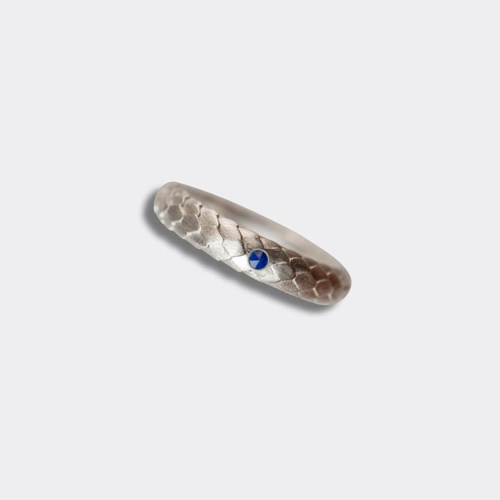 Art Deco Silver Lapis Lazuli Ring