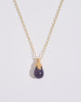 Lapis Lazuli Gold Lichen Pendant Necklace