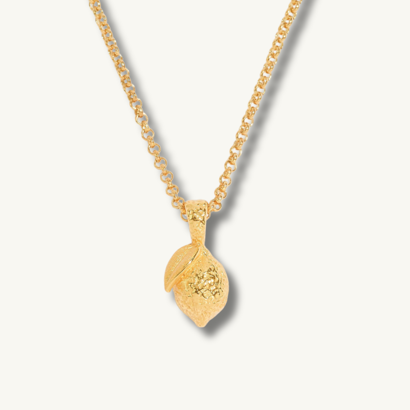 Lemon Gold Charm Necklace