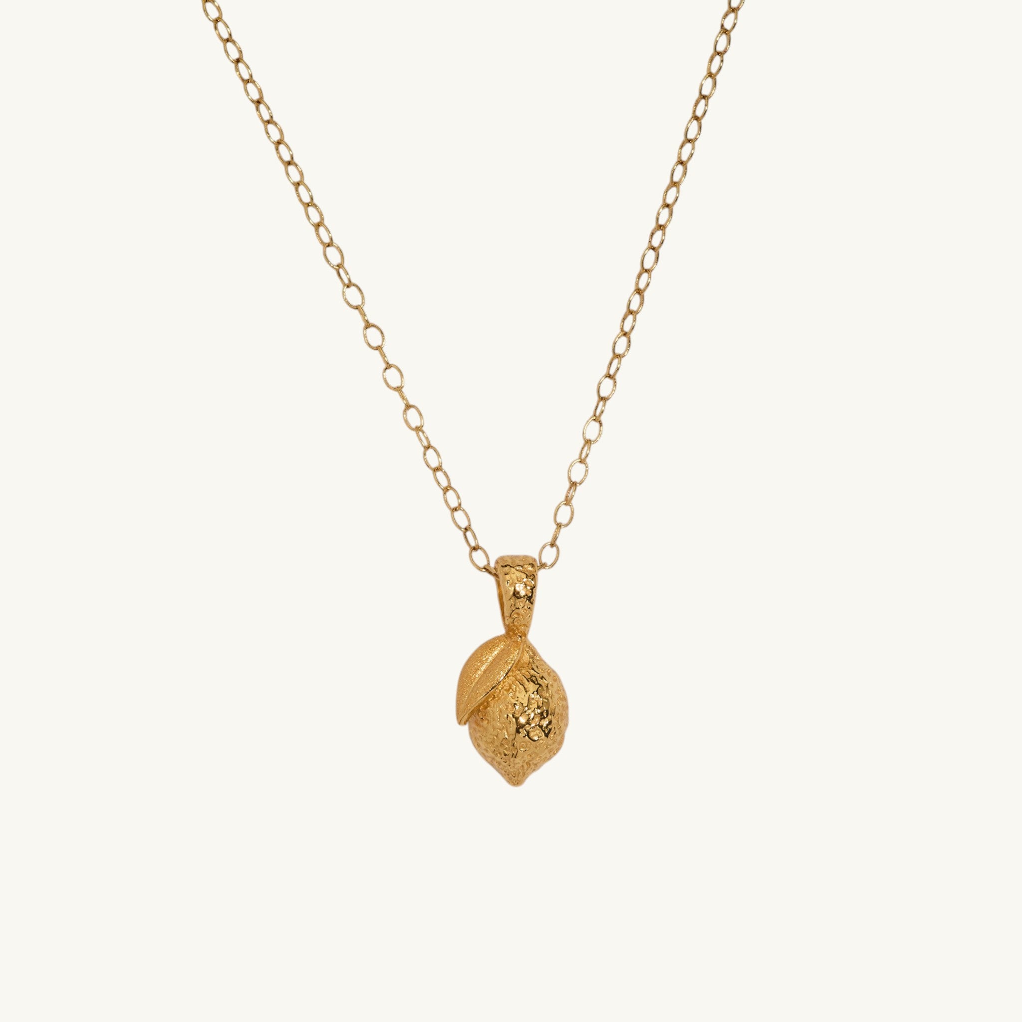 Lemon Gold Charm Necklace