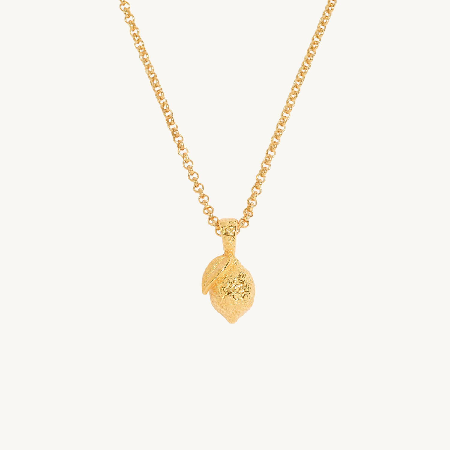 Lemon Gold Charm Necklace