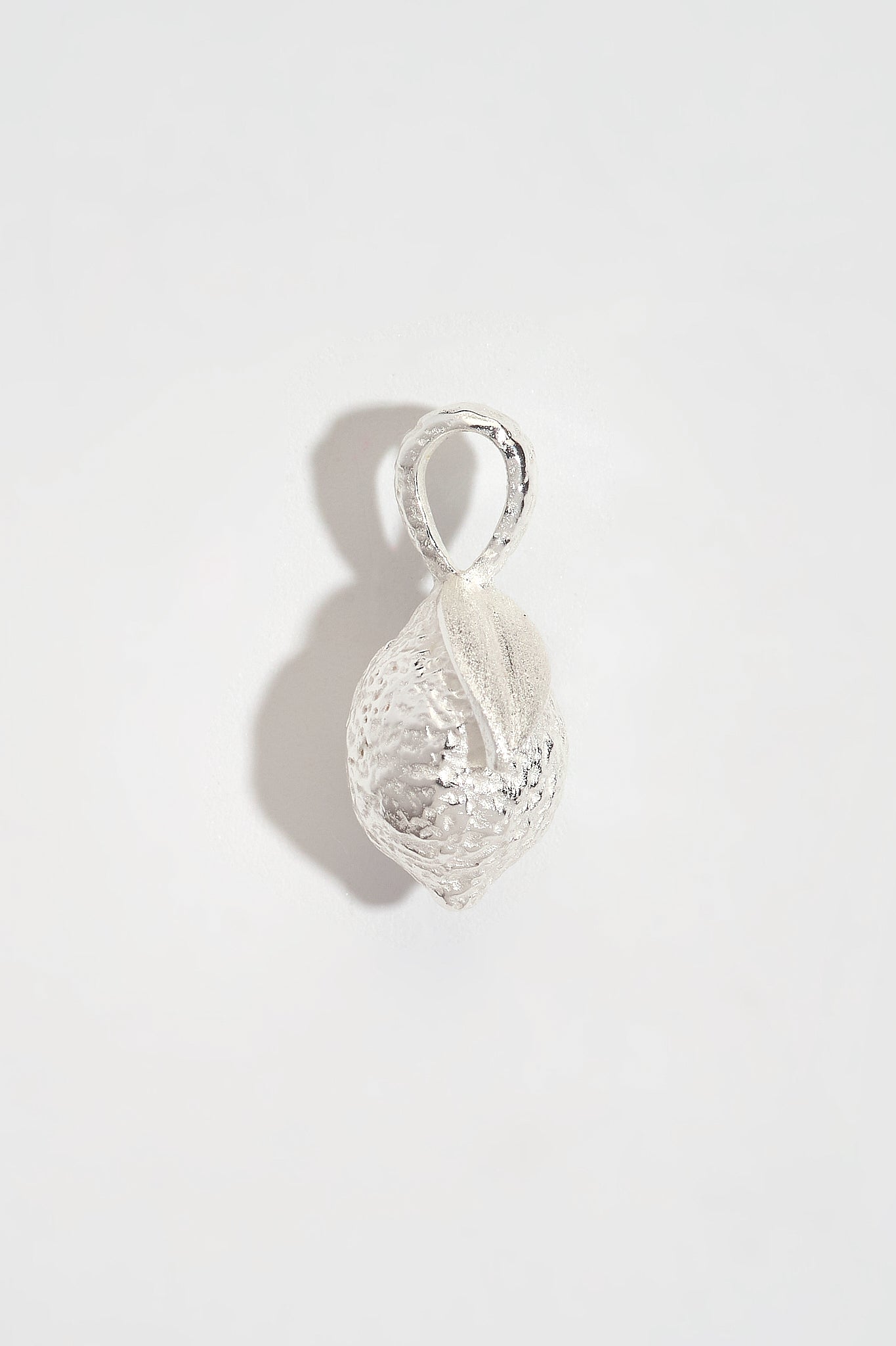 Lemon Silver Charm Pendant
