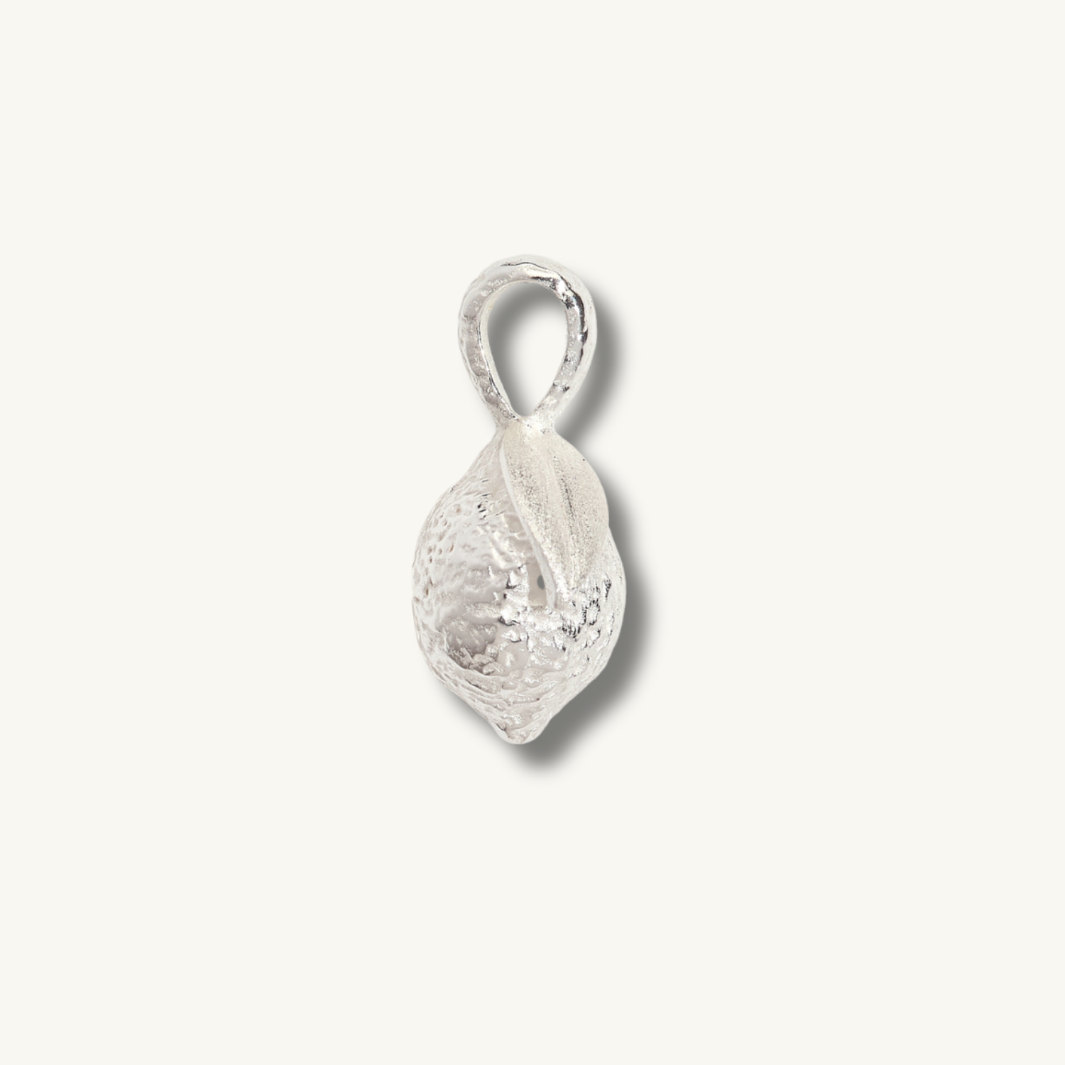 Lemon Silver Charm Pendant