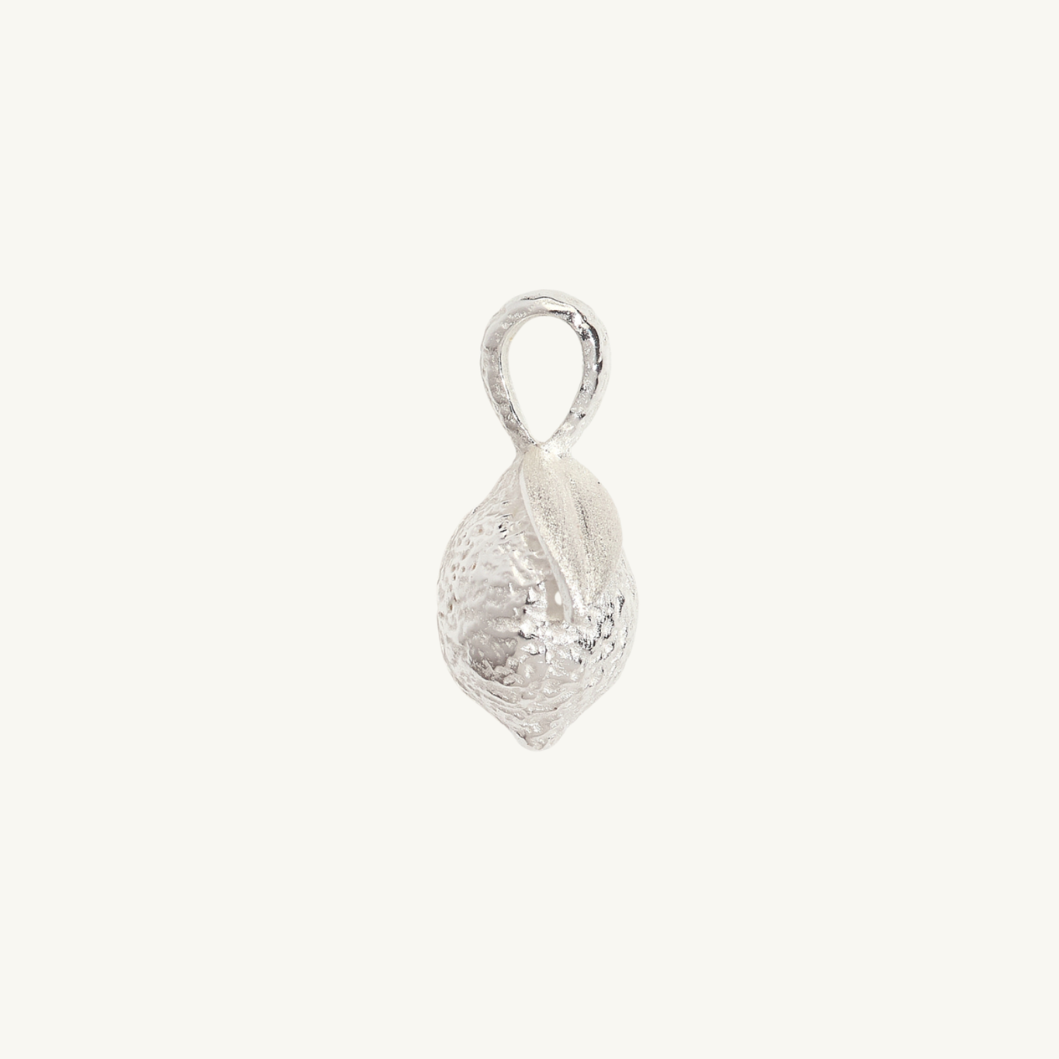 Lemon Silver Charm Pendant
