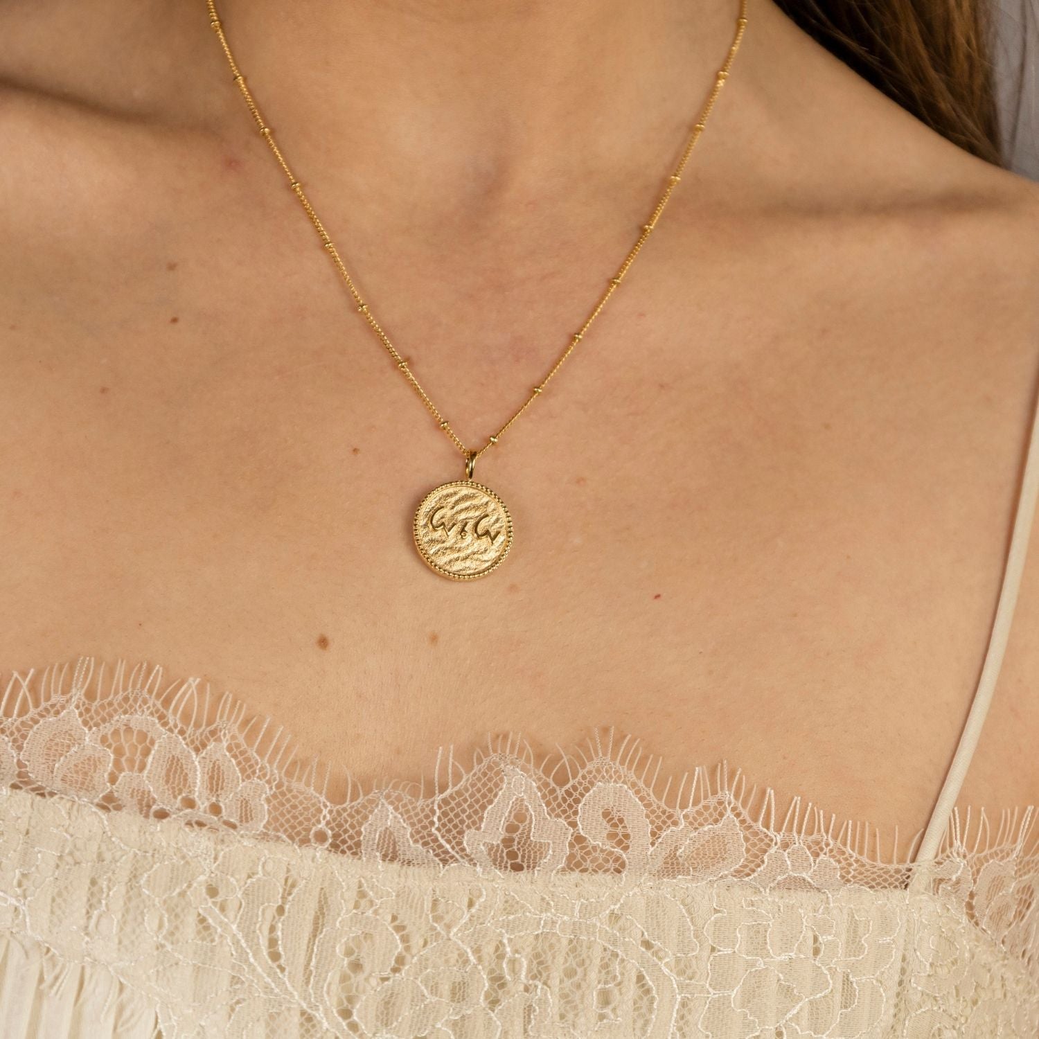 "Love is Love" Gold Coin Necklace