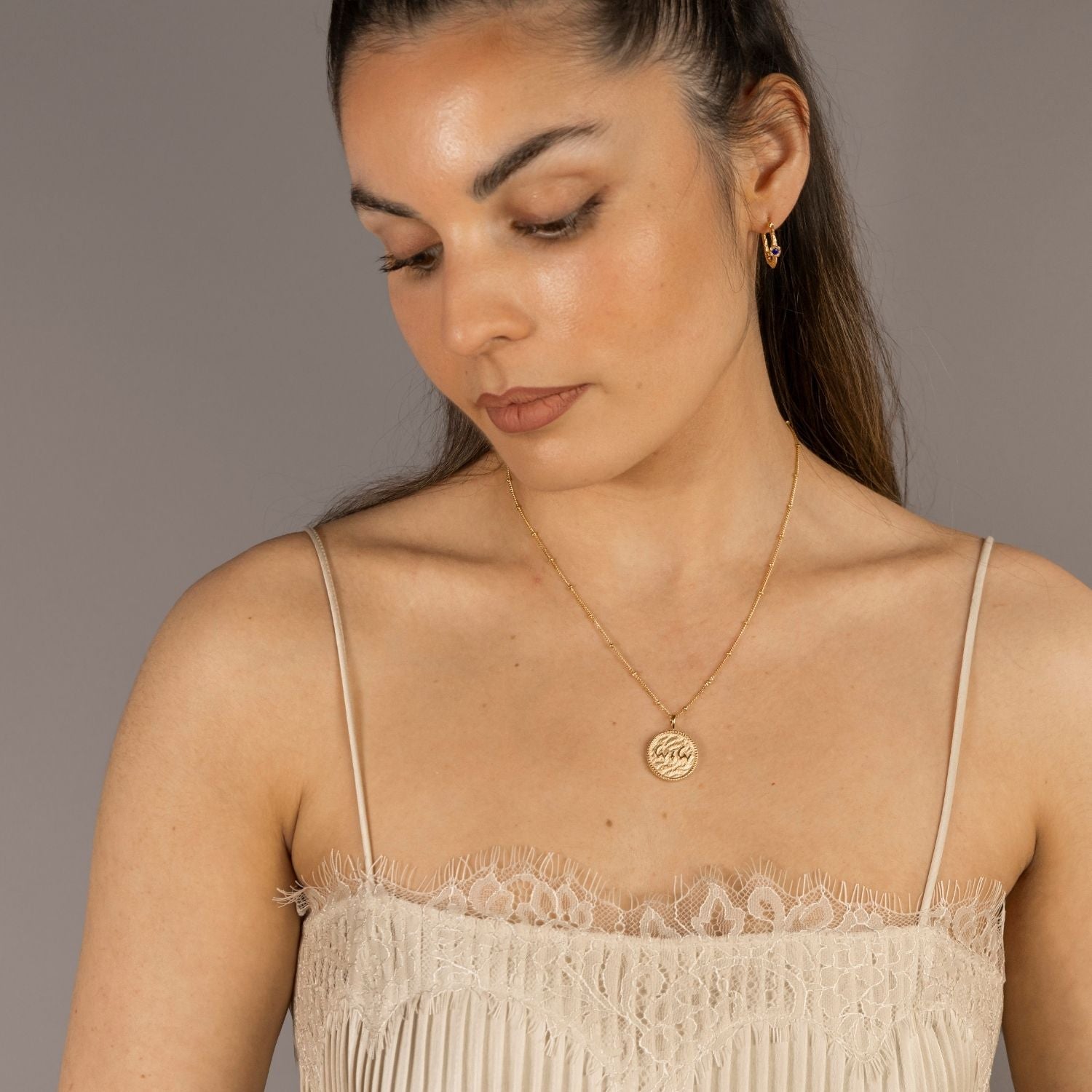 "Love is Love" Gold Coin Necklace