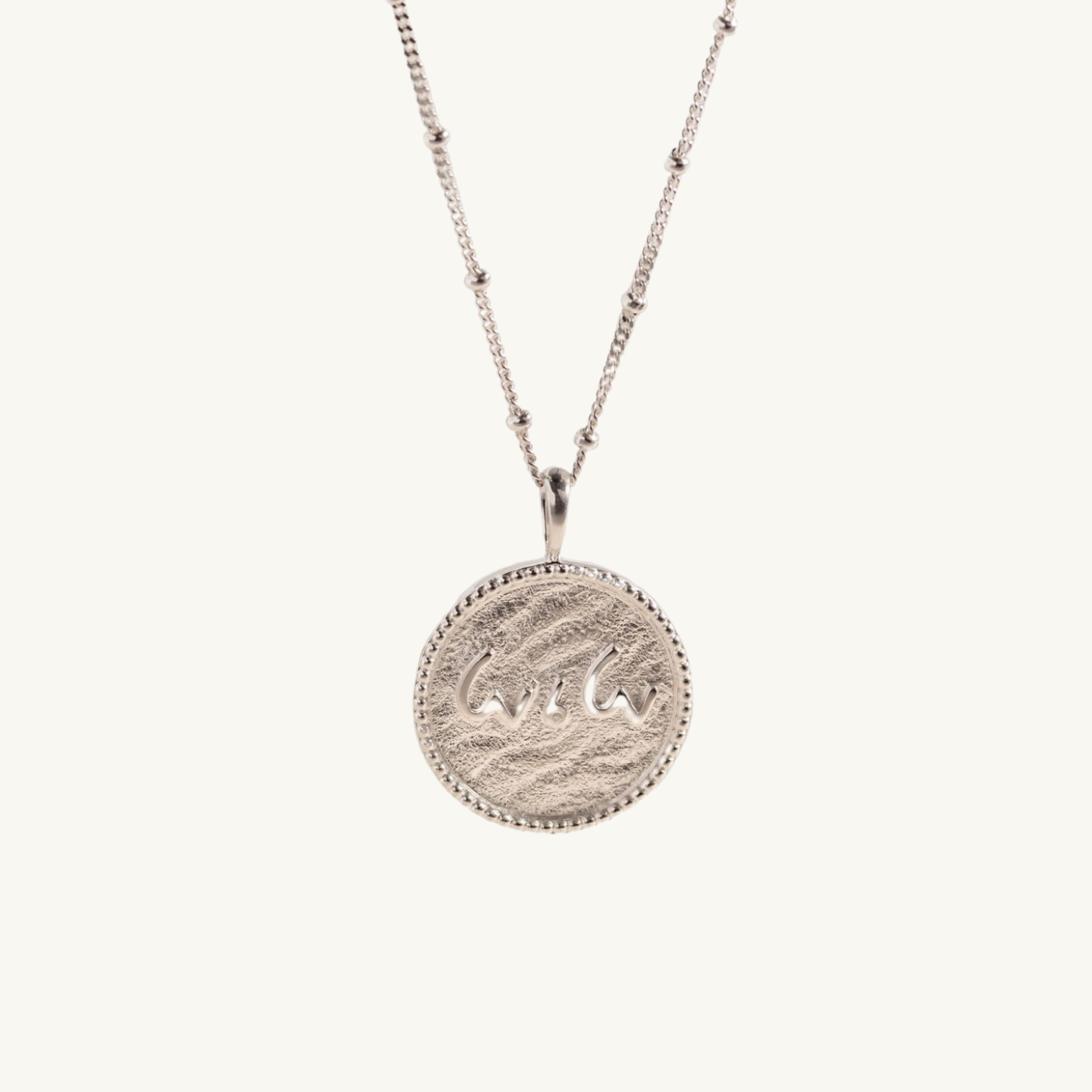"Love is Love" Silver Coin Necklace