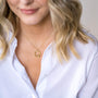 model-wears-18k-gold-vermeil-aquamarine-brirthstone-large-branch-eternity-necklaceclaire-hill-designs