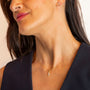 model wears Sparkly Gold Lightning Bolt Necklace