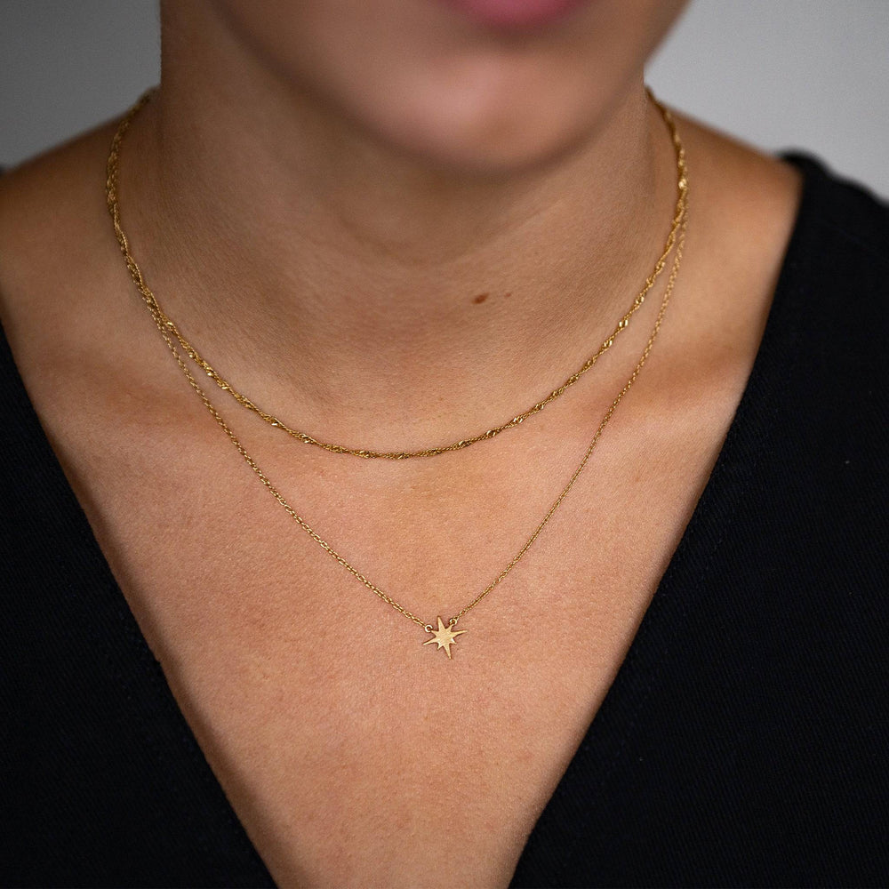 Twisted Rope (Singapore) Gold Chain