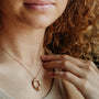 model wears Lab Grown Diamond Gold Vermeil Eternity Necklace - Large