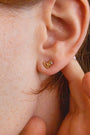 Loved Gold Shorthand Stud Earring