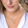 Opal and Gold Branch Eternity Birthstone Necklace - Small