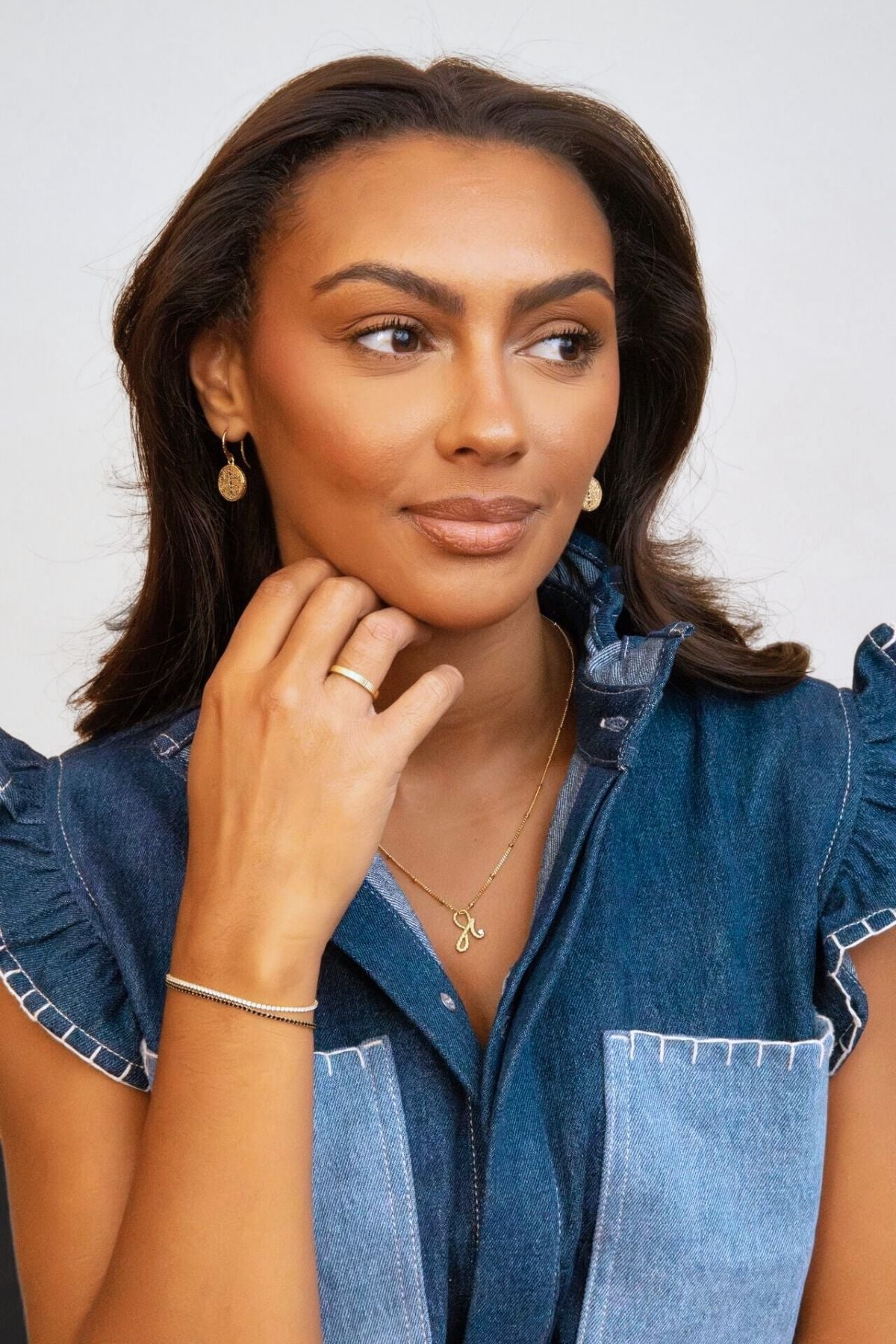 Fearless Gold Shorthand Charm Necklace