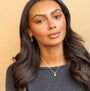 model wears silverLemon Charm Necklace - Claire Hill Designs