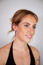 Lapis Lazuli Silver Climber Stud Earrings