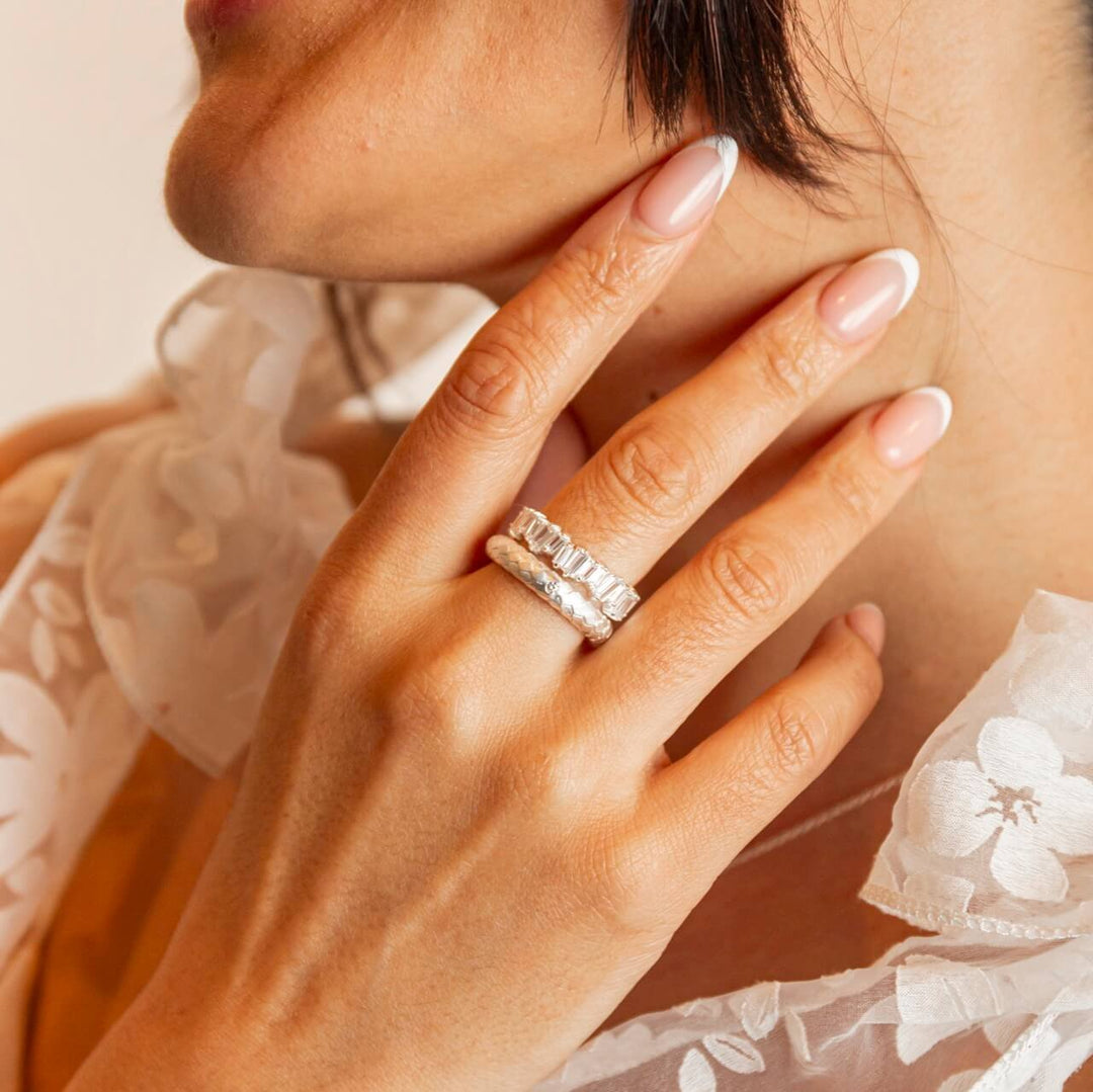 Wedding Ring Designer Eternity Rings Stackable Birthstone Eternity