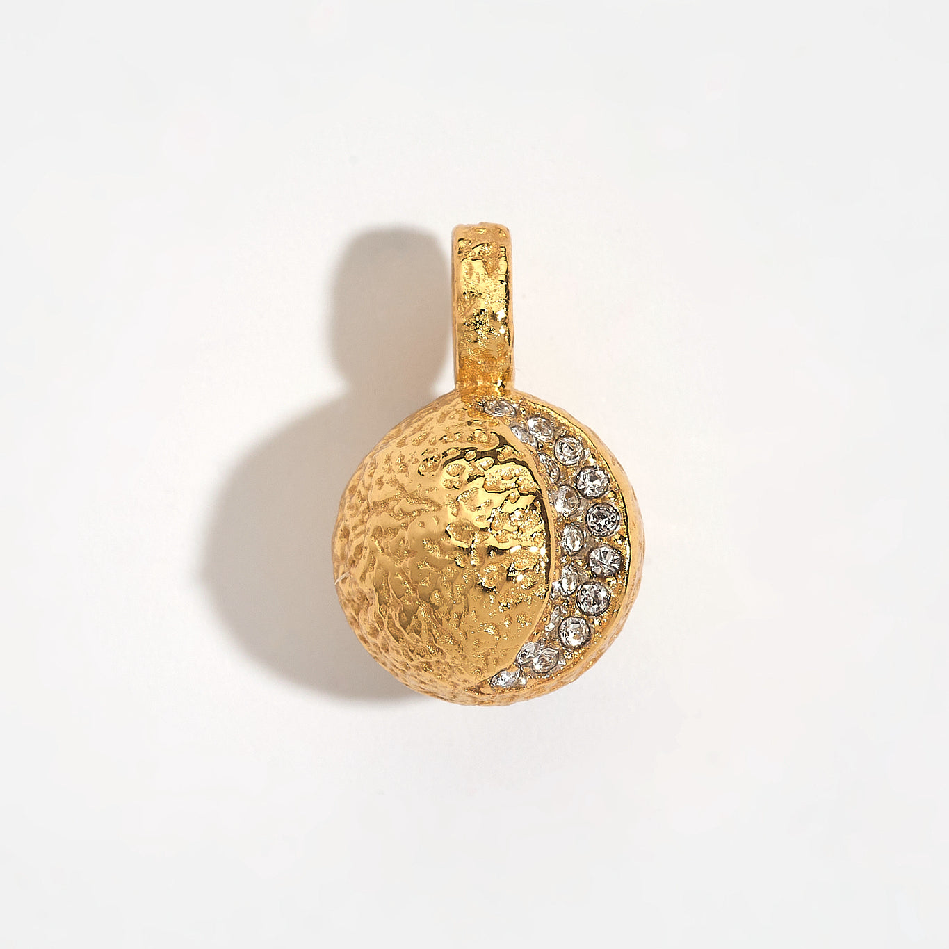 Gold Moon Charm Pendant