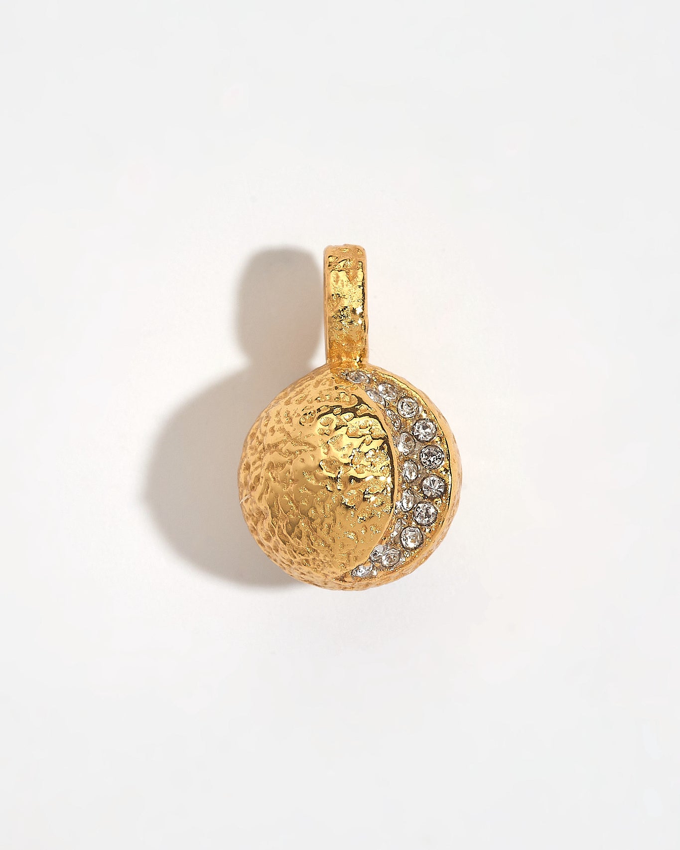 Gold Moon Charm Pendant