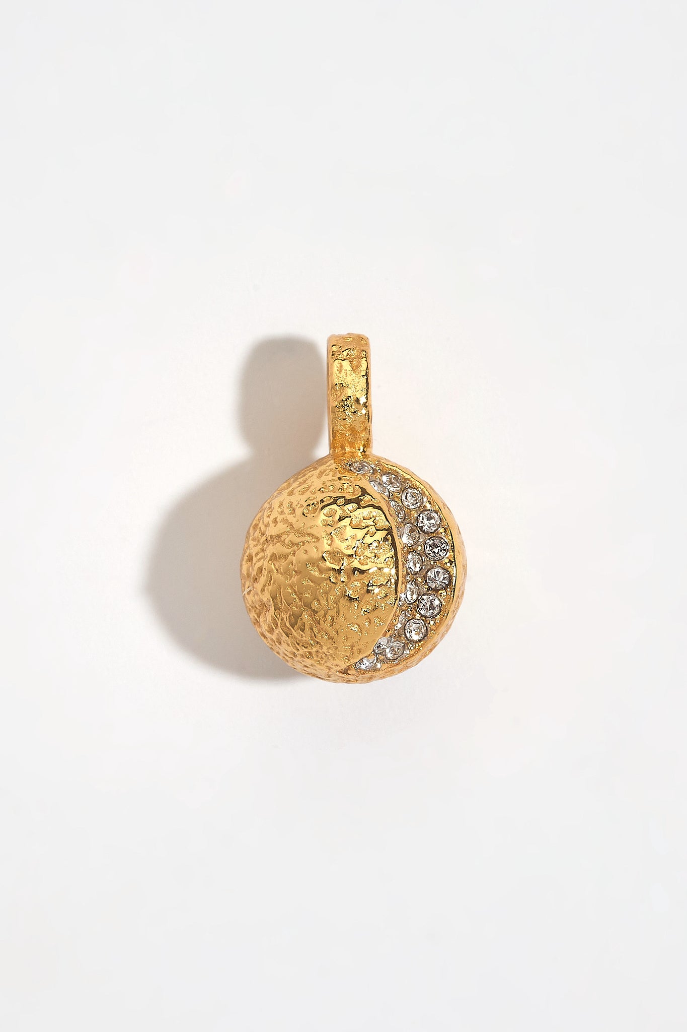 Gold Moon Charm Pendant
