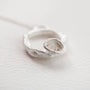 Moonstone and Silver Branch Eternity Circle Necklace - Large - close up