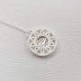 Mother of Pearl and Silver Geometric Disc Necklace