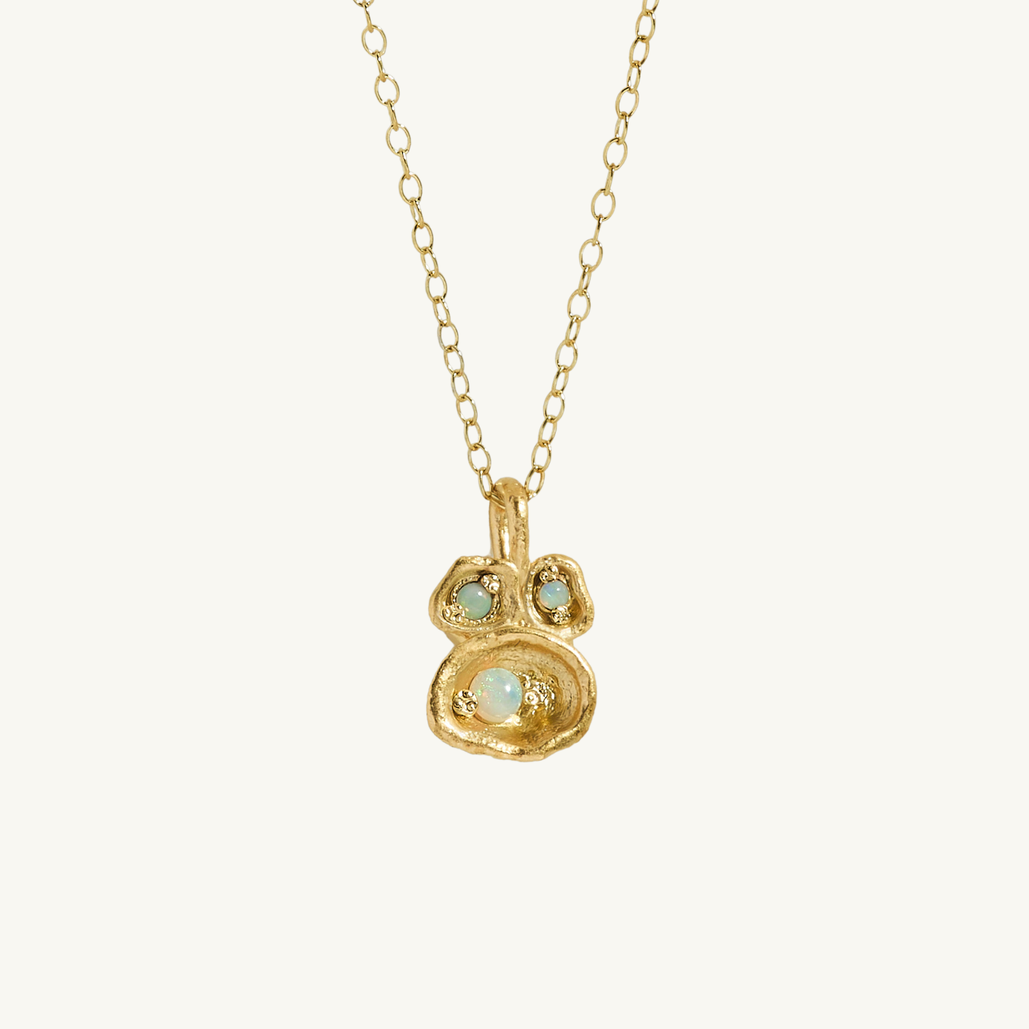 Lichen Gold Birthstone Necklace