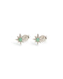 Opal Silver Star Mini Stud Earrings