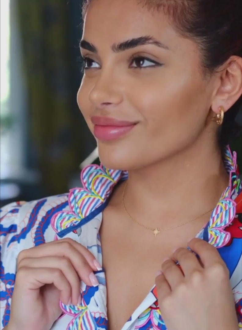 Geometric Gold Hoop Earrings