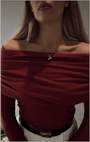 Rach London wears Fearless Shorthand charm necklace