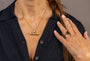 model wears Difficult Woman Onyx Gold Signet  Ring