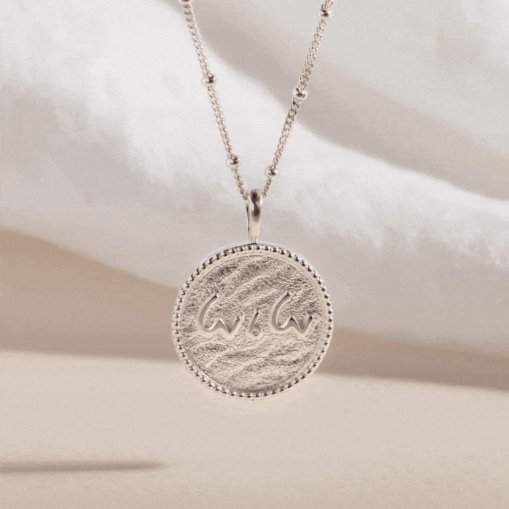 "Love is Love" Shorthand Silver Coin Necklace