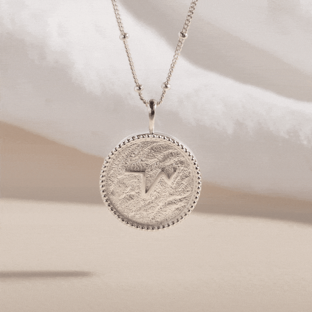 "Thrive" Shorthand Silver Coin Necklace