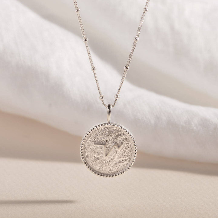 "Thrive" Shorthand Silver Coin Necklace