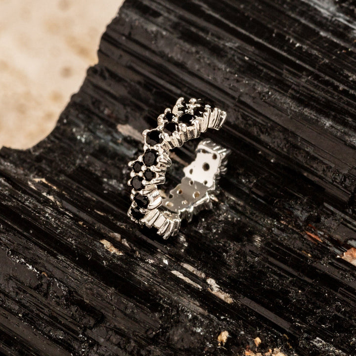 Black and Silver Galaxy Scatter Ear Cuff