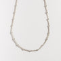 Satellite Beaded Silver Chain Necklace