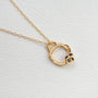 Blue Sapphire and Gold Eternity Birthstone Necklace (Small)