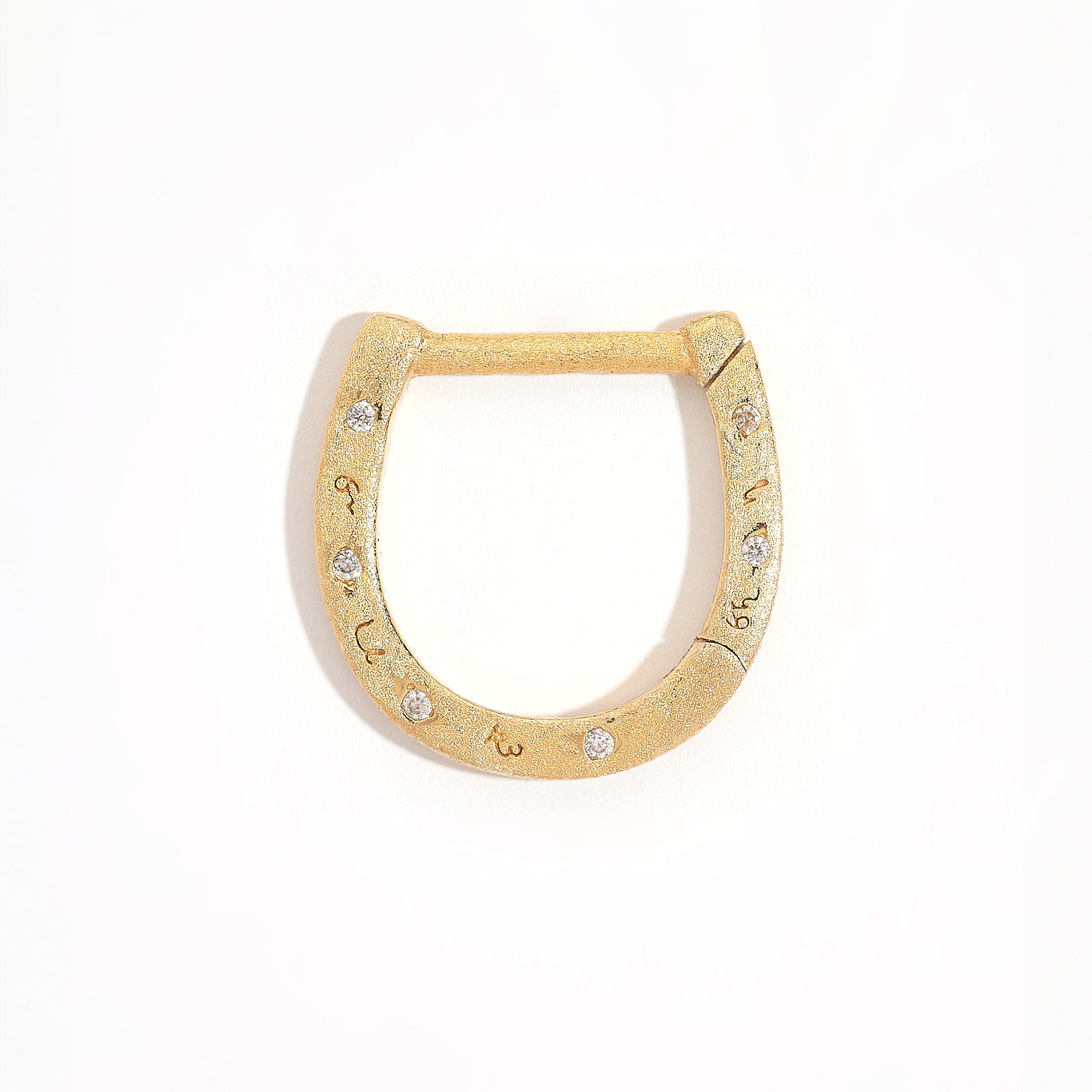 Sparkly Gold Shorthand Horseshoe Connector