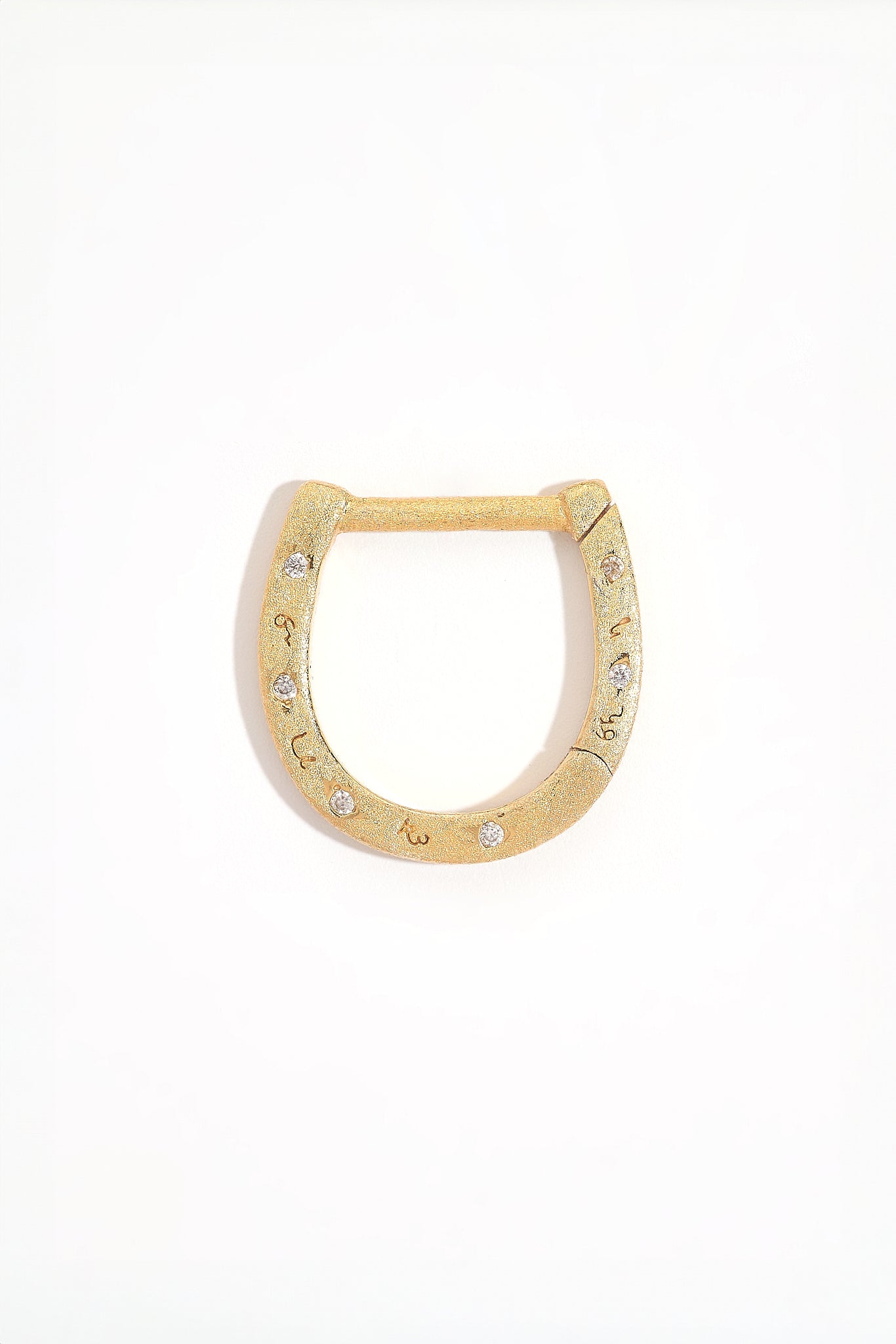 Sparkly Gold Shorthand Horseshoe Connector