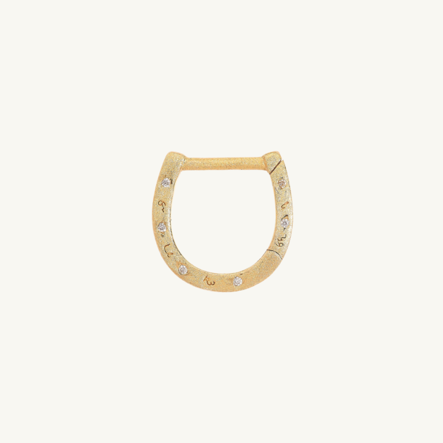 Sparkly Gold Shorthand Horseshoe Connector