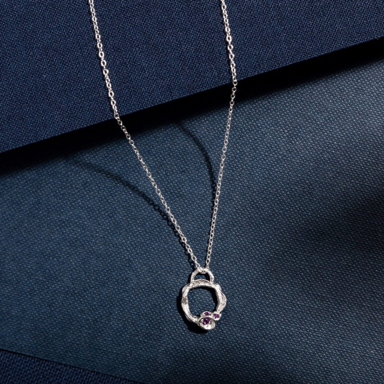 silver-amethyst-gemstone-birthstone-small-branch-eternity-necklace-claire-hill-designs