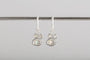 Opal Silver Lichen Hoop Earrings