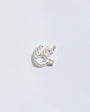 Brave Silver Shorthand Stud Earring