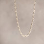 silver chunky figaro chain necklace 