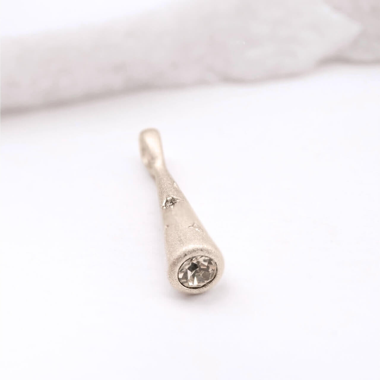 Sparkly Comet Silver Charm Pendant